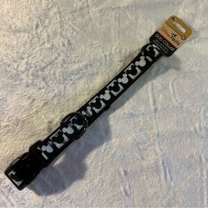 Disney Tails x-large dog collar - black and white Mickey Mouse heads - new